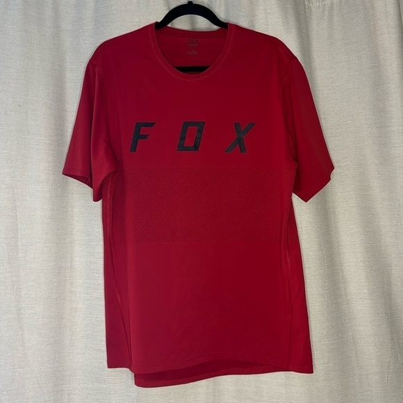 FOX ACTIVEWEAR RED LOGO TEE (L) - Picture 1 of 6